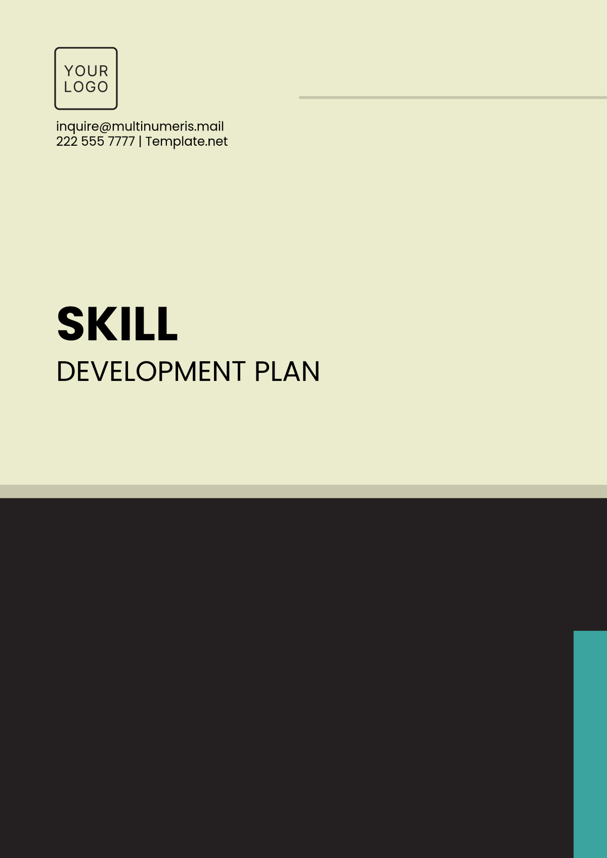 Free Skill Development Plan Template