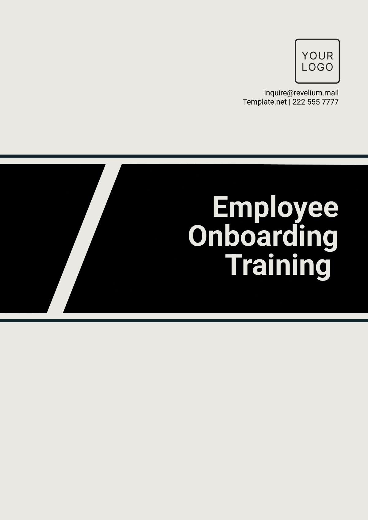 Free Employee Onboarding Training Template