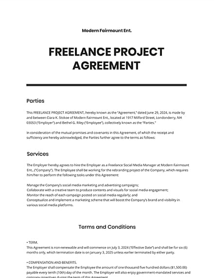 freelance proposal keynote template free