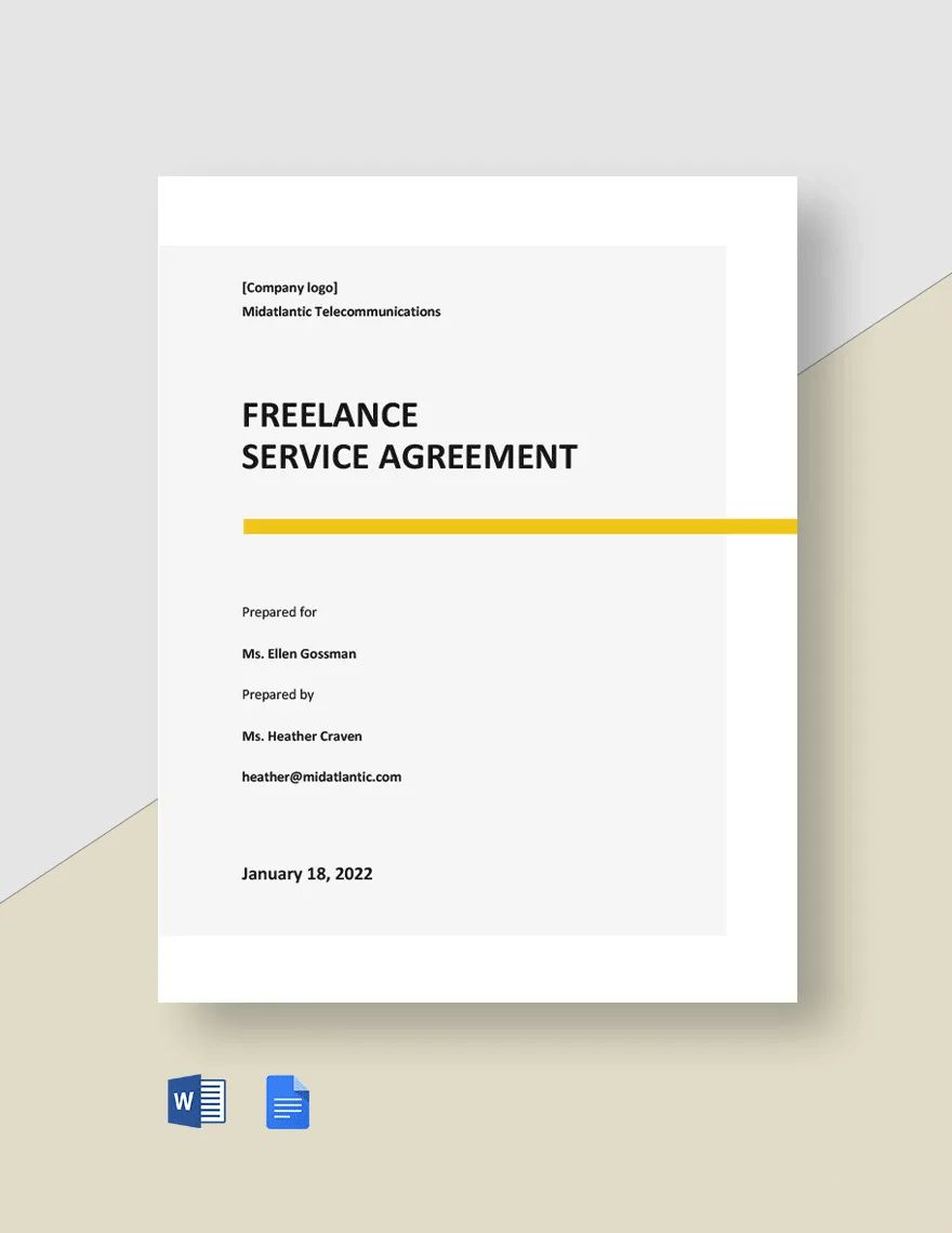 Freelance Service Agreement Template