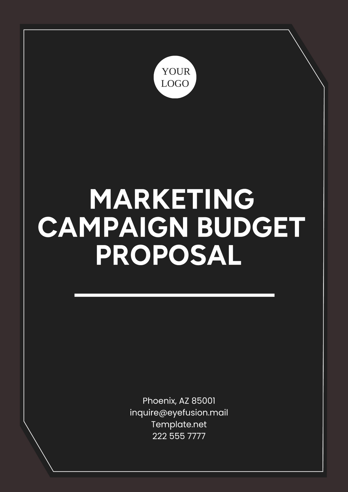 Free Marketing Campaign Budget Proposal Template