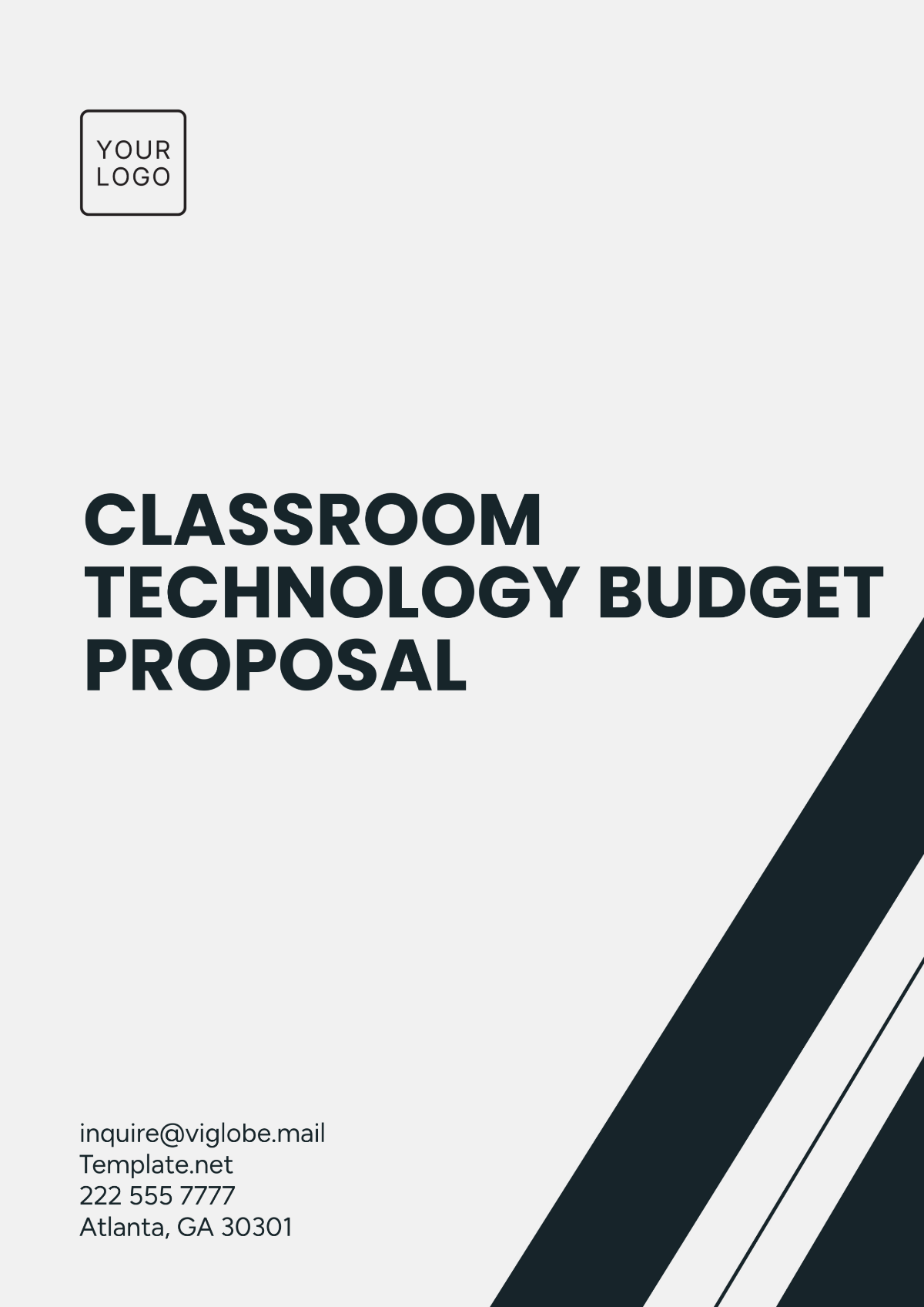 Free School Annual Budget Proposal Template