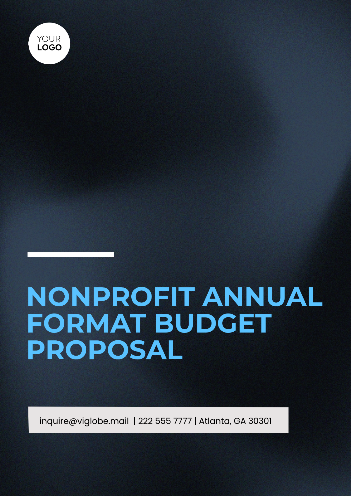 Free Nonprofit Annual Format Budget Proposal Template