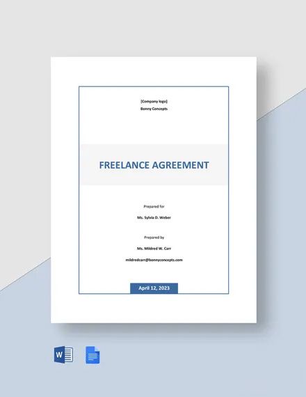 Free Simple Freelance Agreement Template in Word, Google Docs, Apple Pages