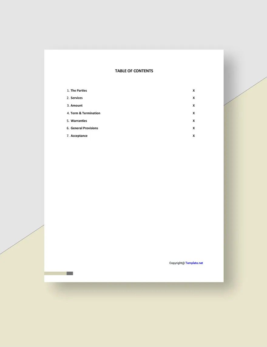 Simple Freelance Writing Agreement Template