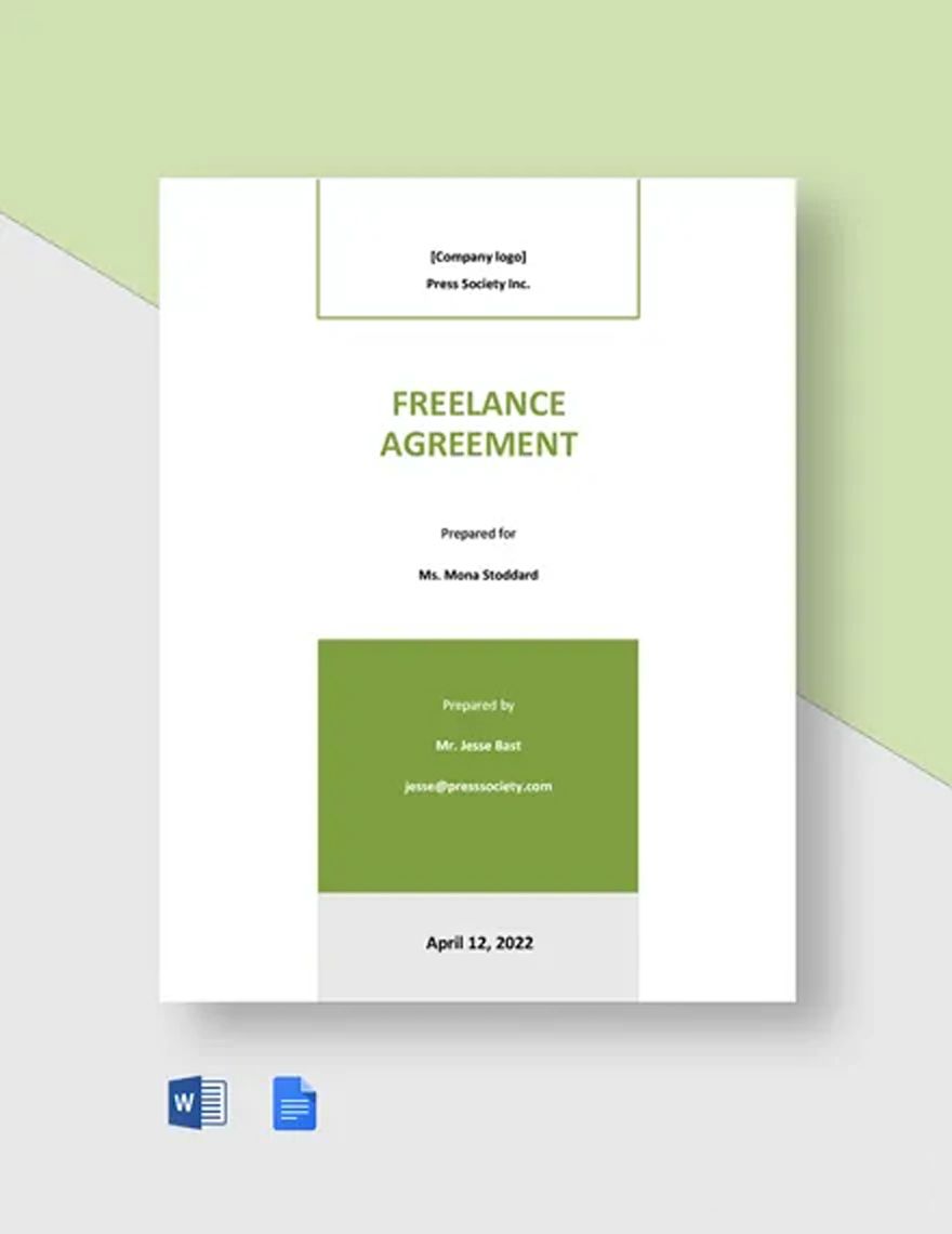 Free Sample Freelance Agreement Template