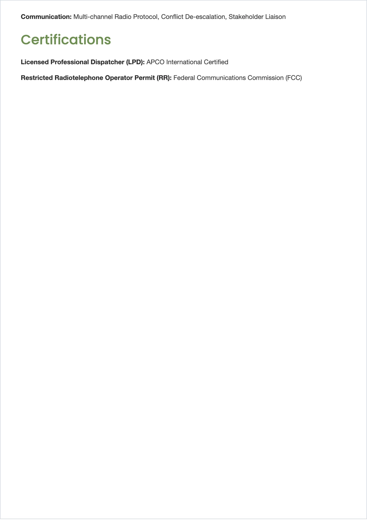 Free Workforce Dispatcher Resume Template & AI Maker
