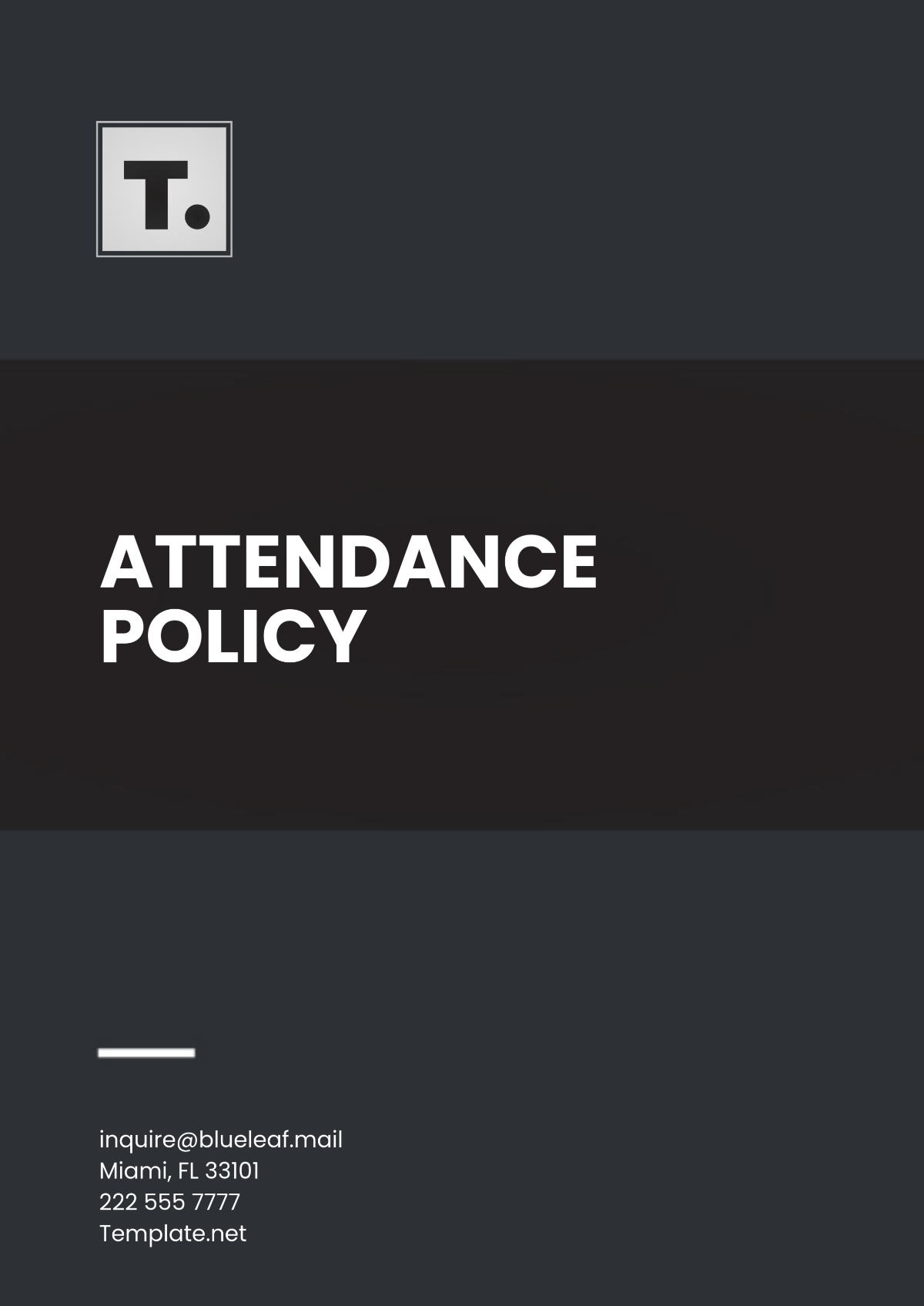 Free Attendance Policy Template