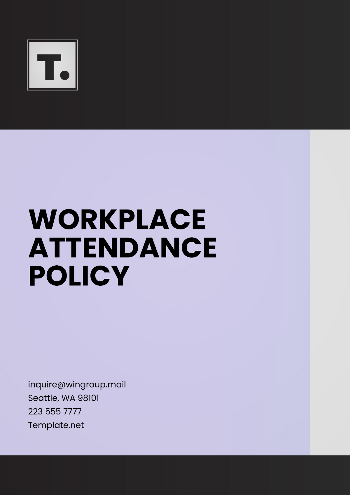 Free Workplace Attendance Policy Template