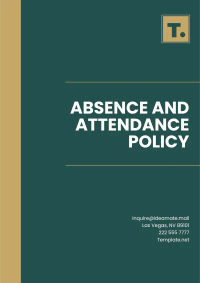 Free Absence and Attendance Policy Template to Edit Online