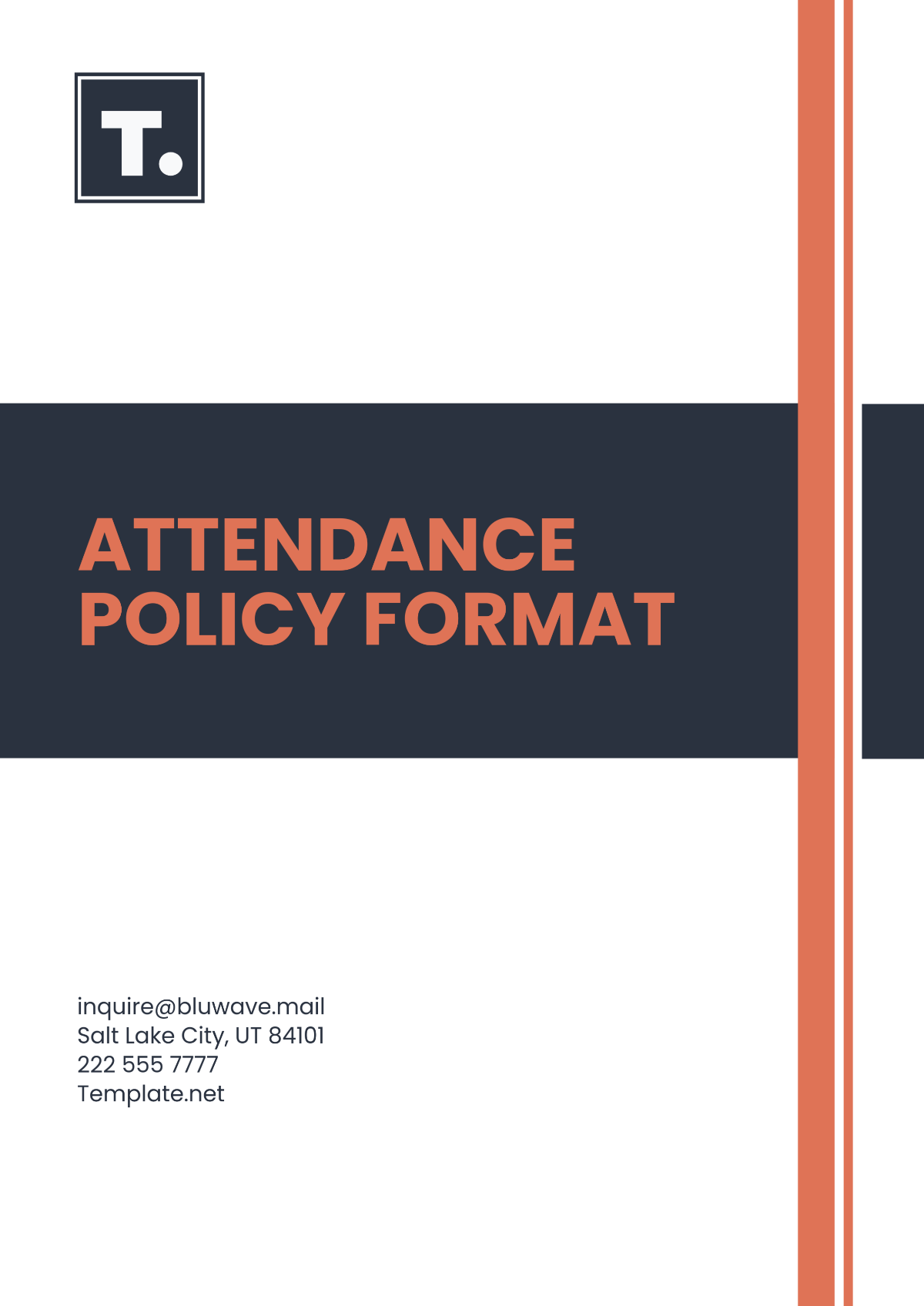 Free Attendance Policy Format Template