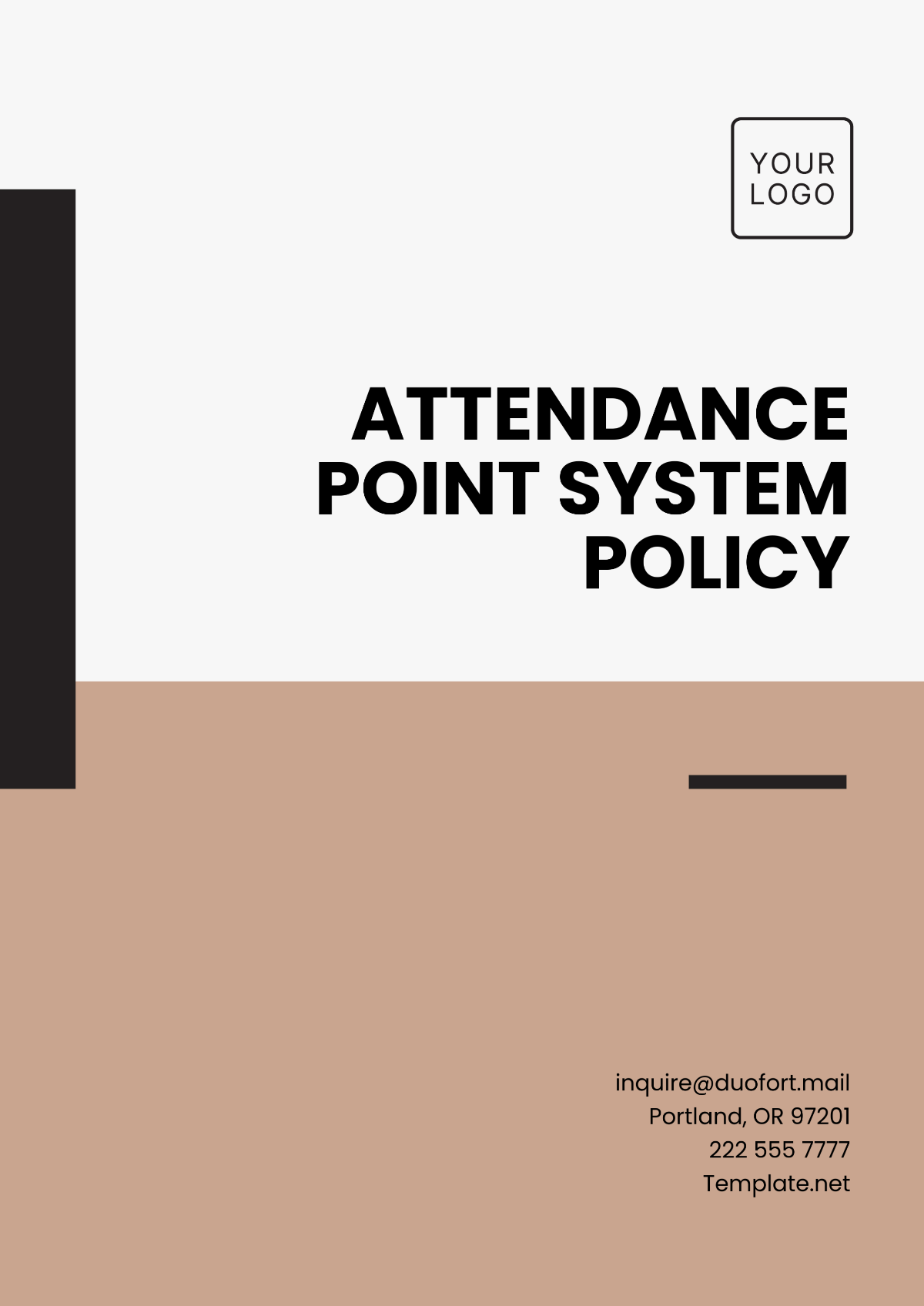 Free Attendance Point System Policy Template