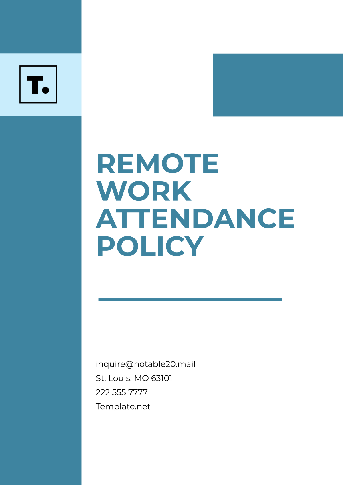 Free Remote Work Attendance Policy Template