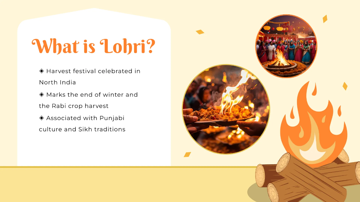 Free Lohri Presentation Template to Edit Online