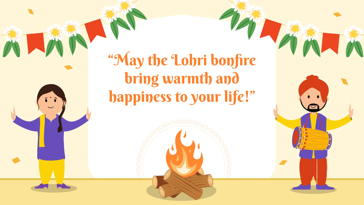 Free Lohri Presentation Template to Edit Online