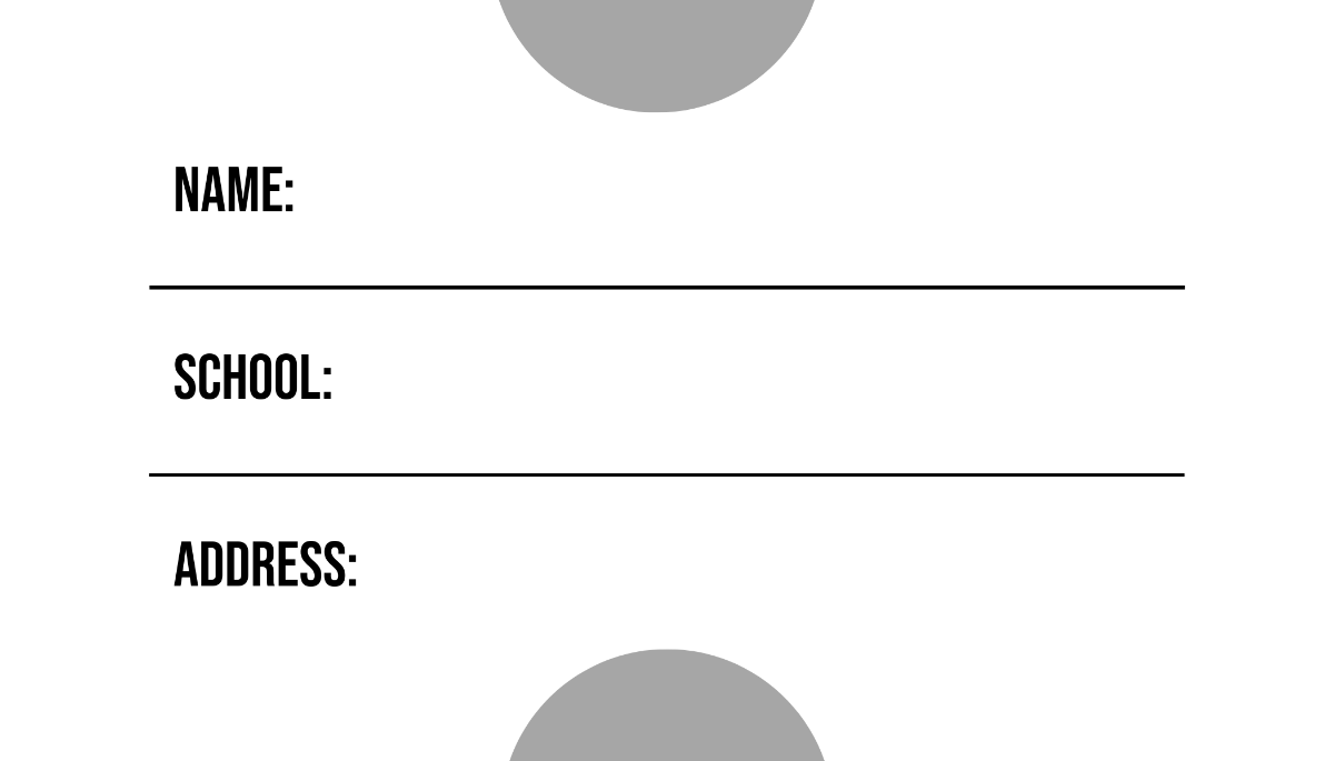 Free Minimalist Book Label Template