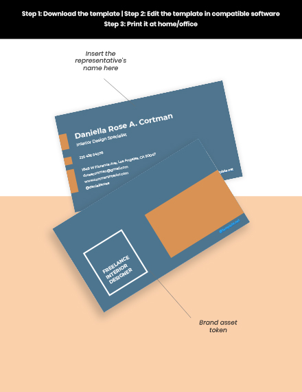 Free Minimal Freelancer Business Card Format