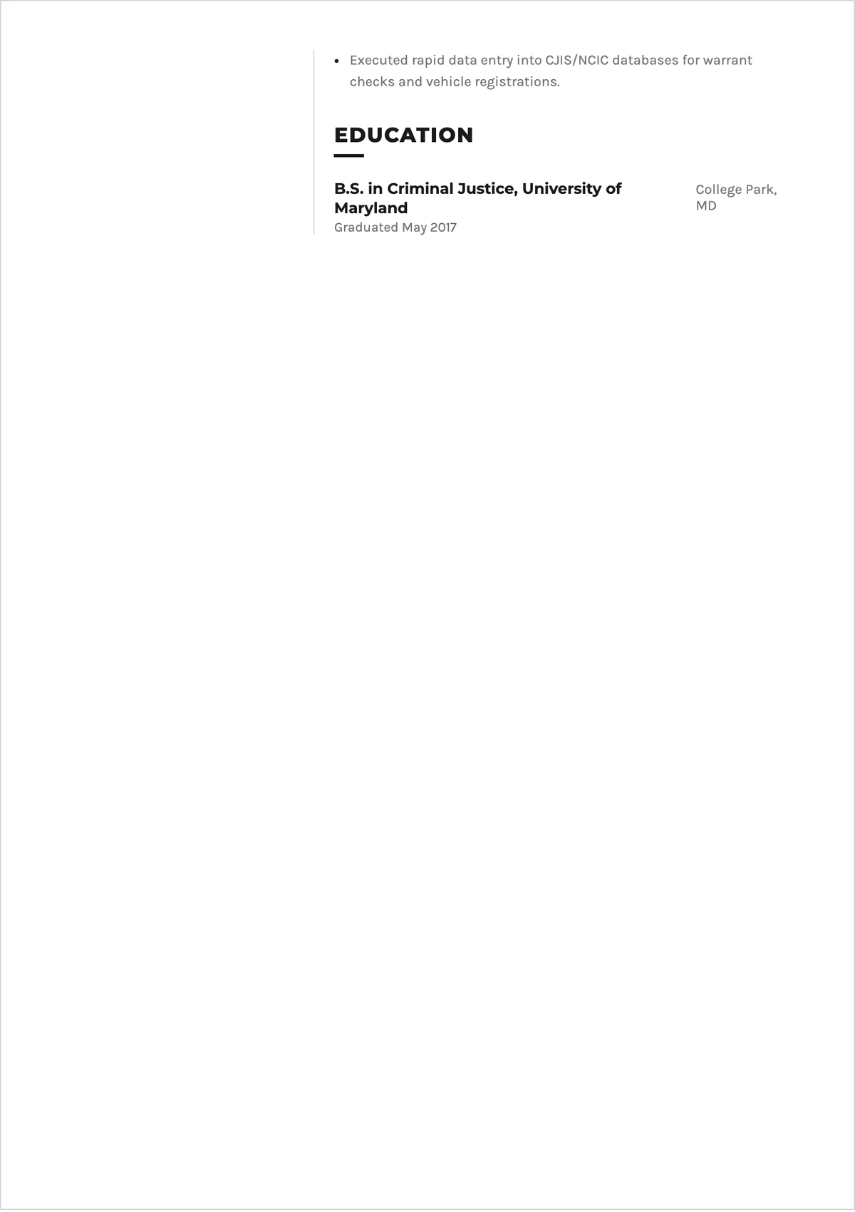 Free Public Safety Dispatcher Resume Template & AI Maker