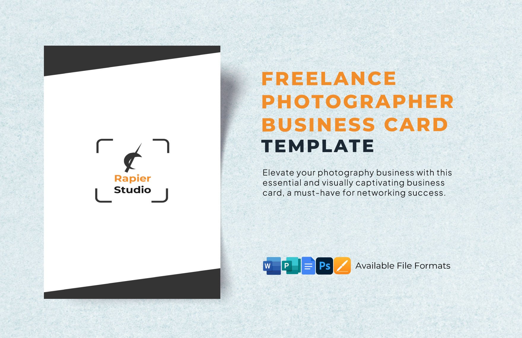 Vertical Business Card Template in PSD