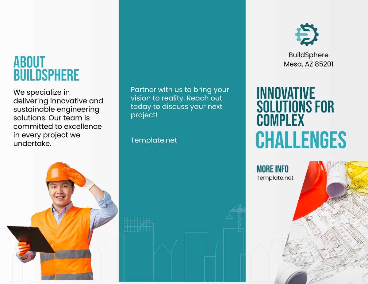 Engineering Company Brochure Template - Edit Online & Download