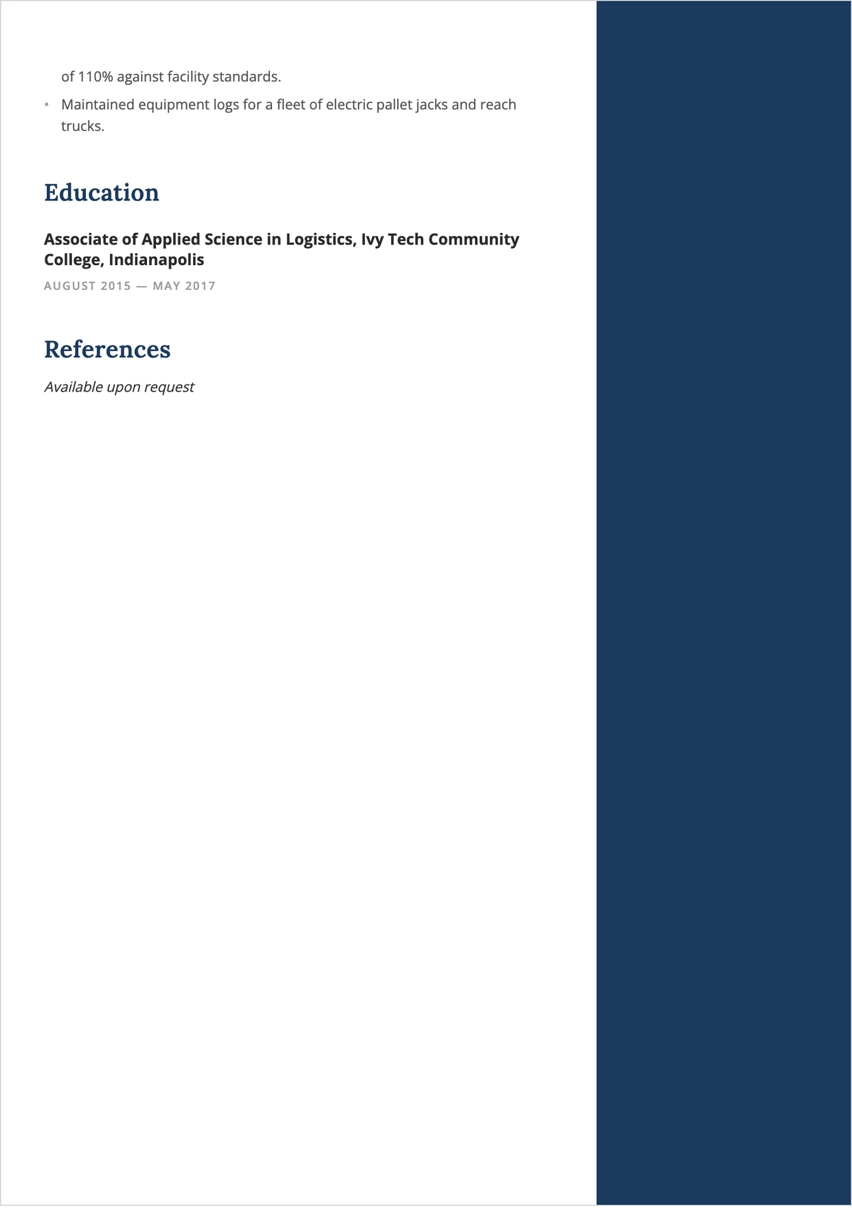 Free Supervisor ATS Resume Template, AI Resume Builder