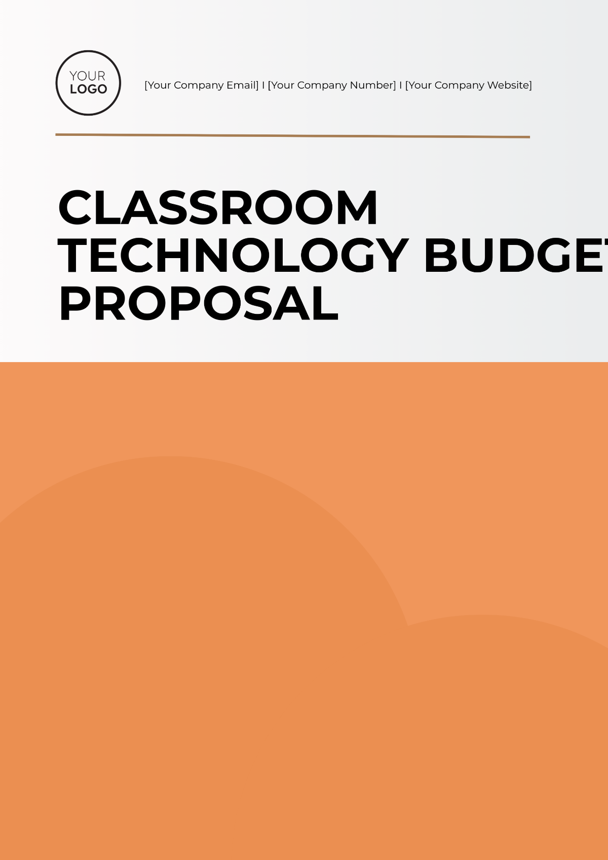 Free Classroom Technology Budget Proposal Template