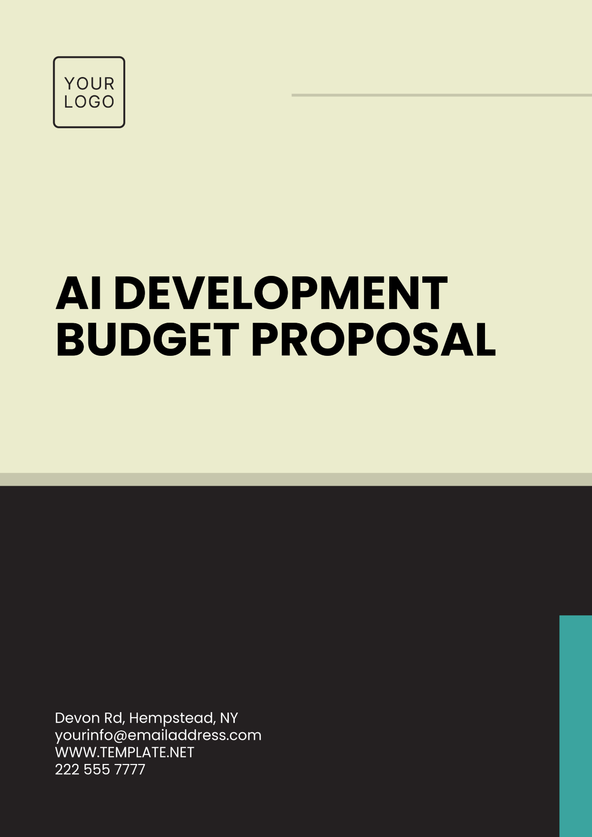 Free AI Development Budget Proposal Template