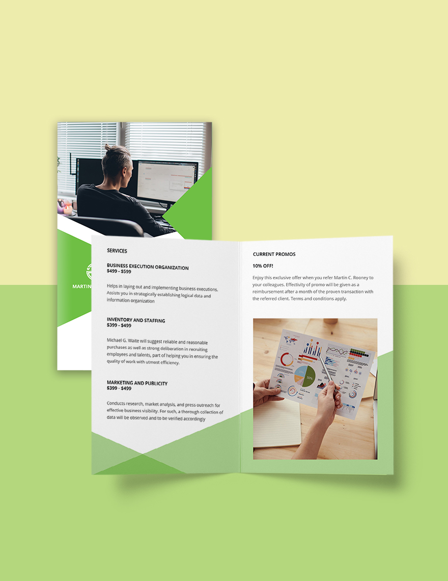 Bi-Fold Freelance Studio Brochure Template