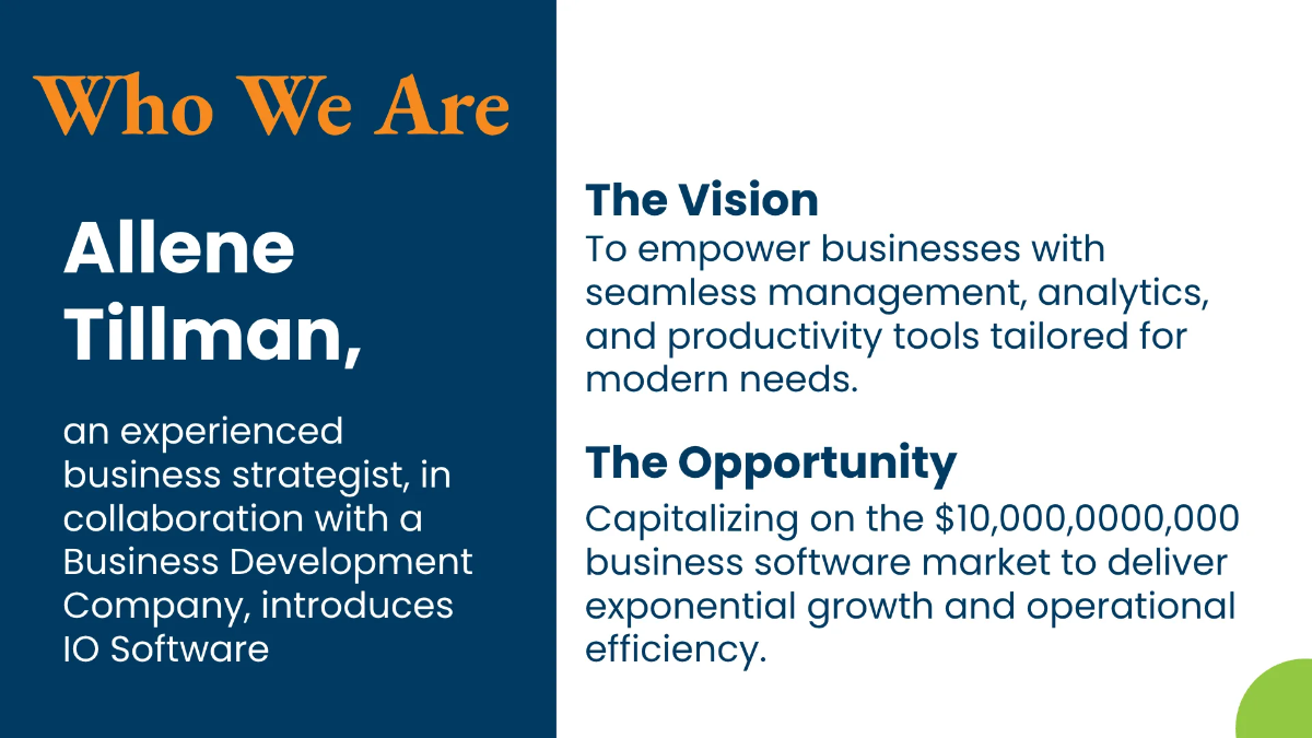 Free Entrepreneur Pitch Deck Template to Edit Online