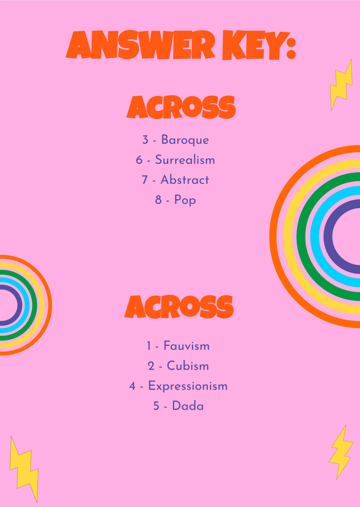 Free Fun Mini Crossword Template to Edit Online