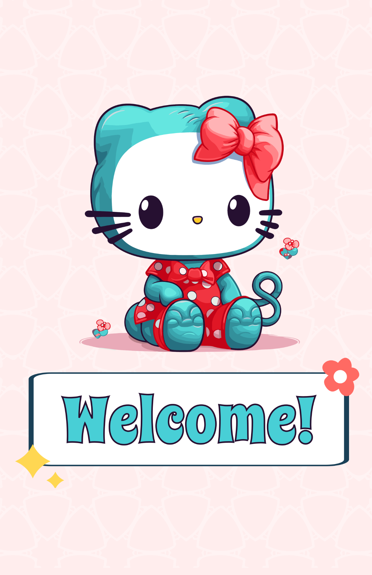 Free Hello Kitty Poster Templates, Editable and Printable