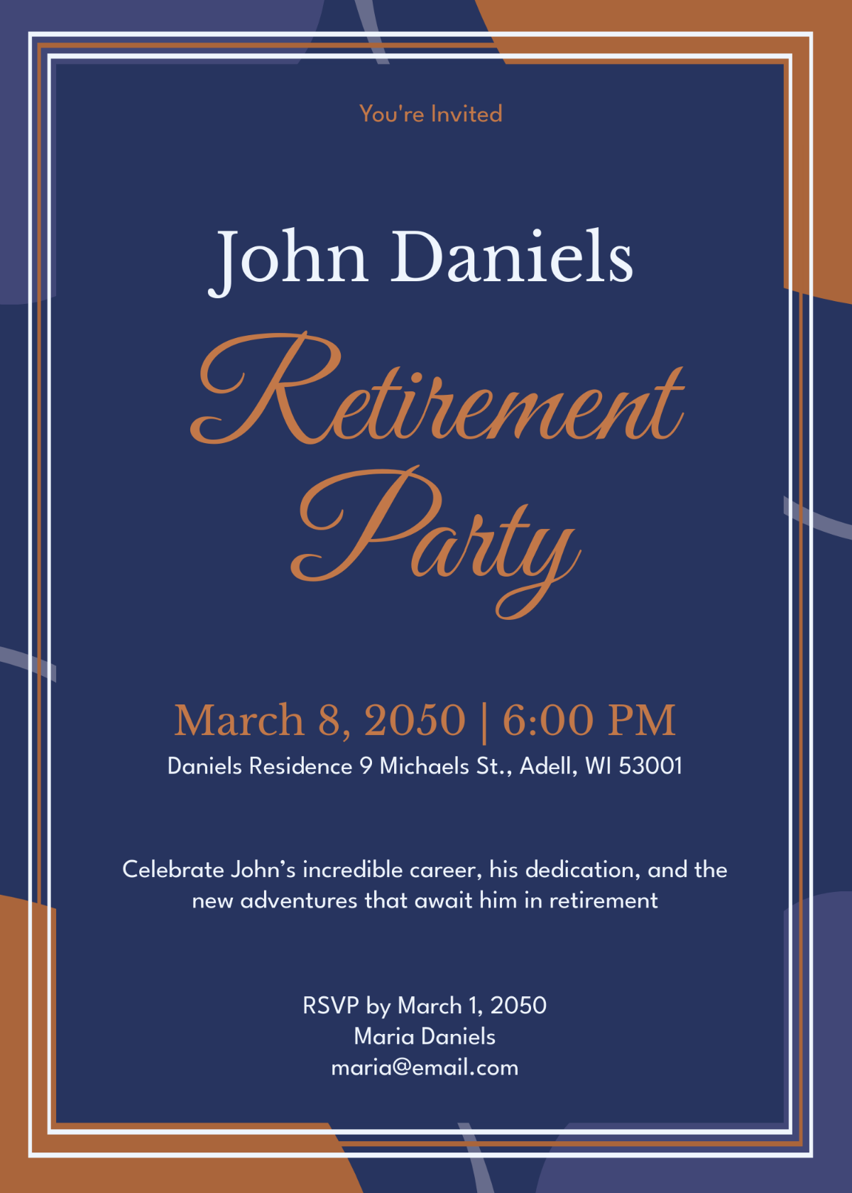 Free Retirement Farewell Party Invitation Template