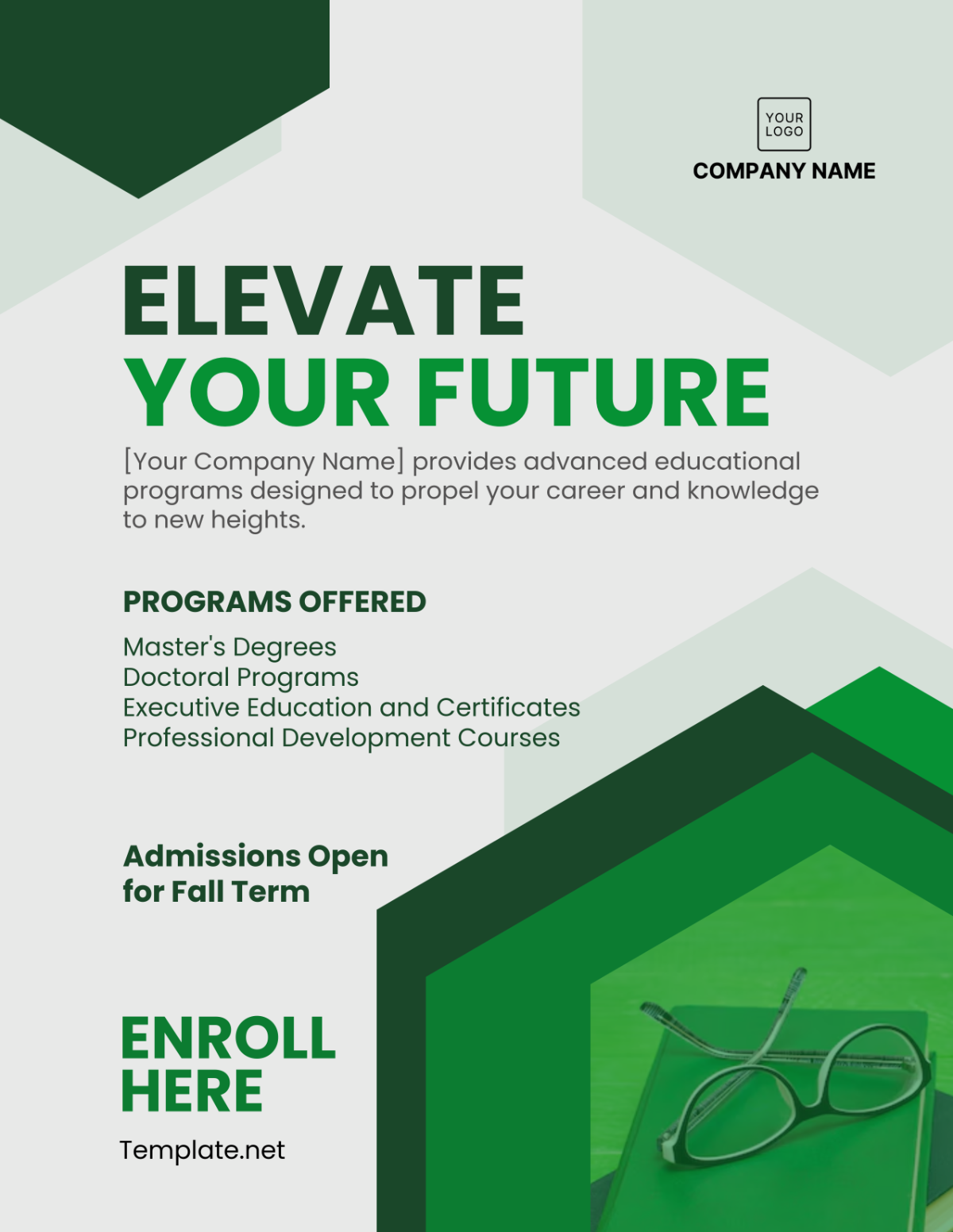 Free Advanced Education Flyer Template