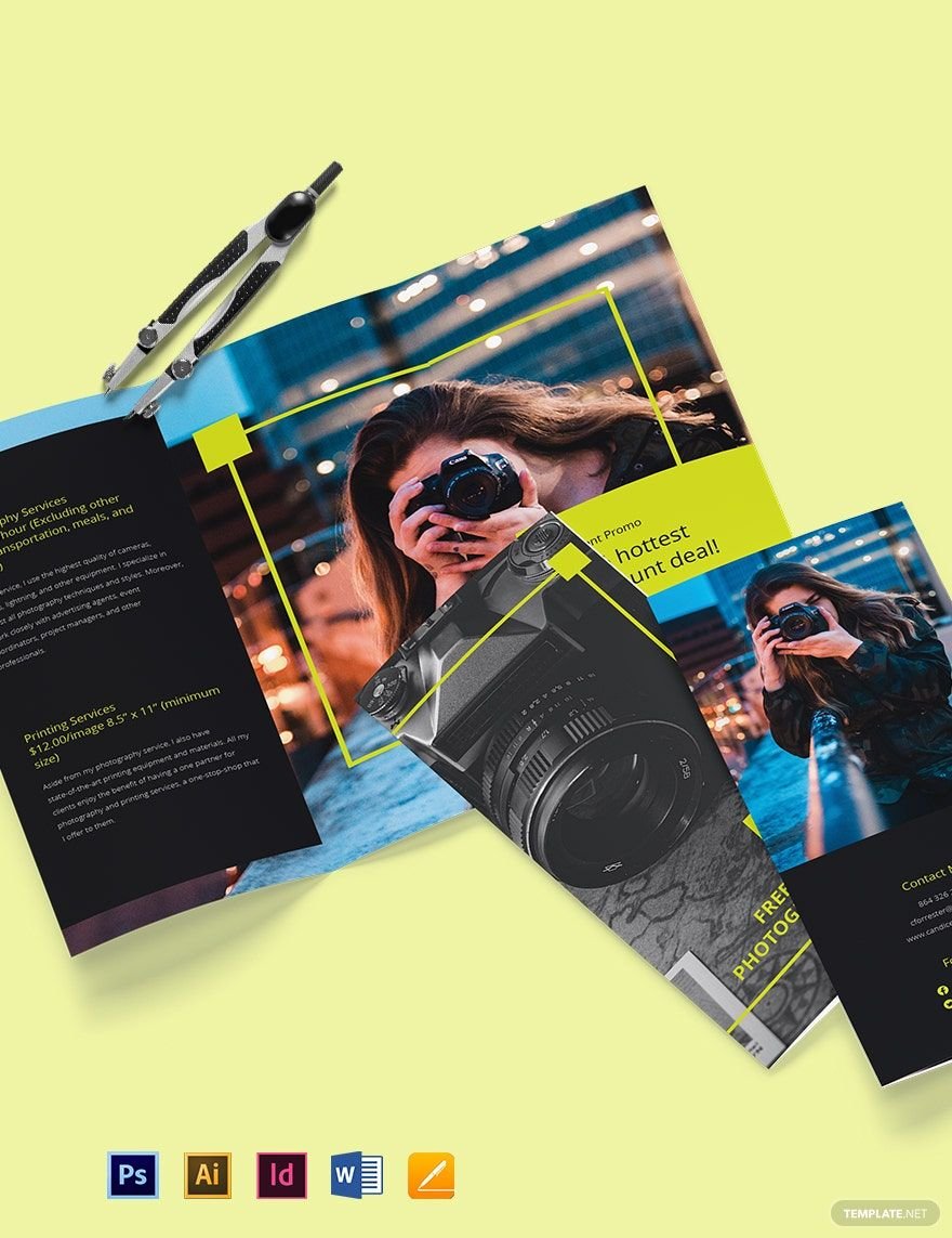 Modern Tri-Fold Freelancer Brochure Template