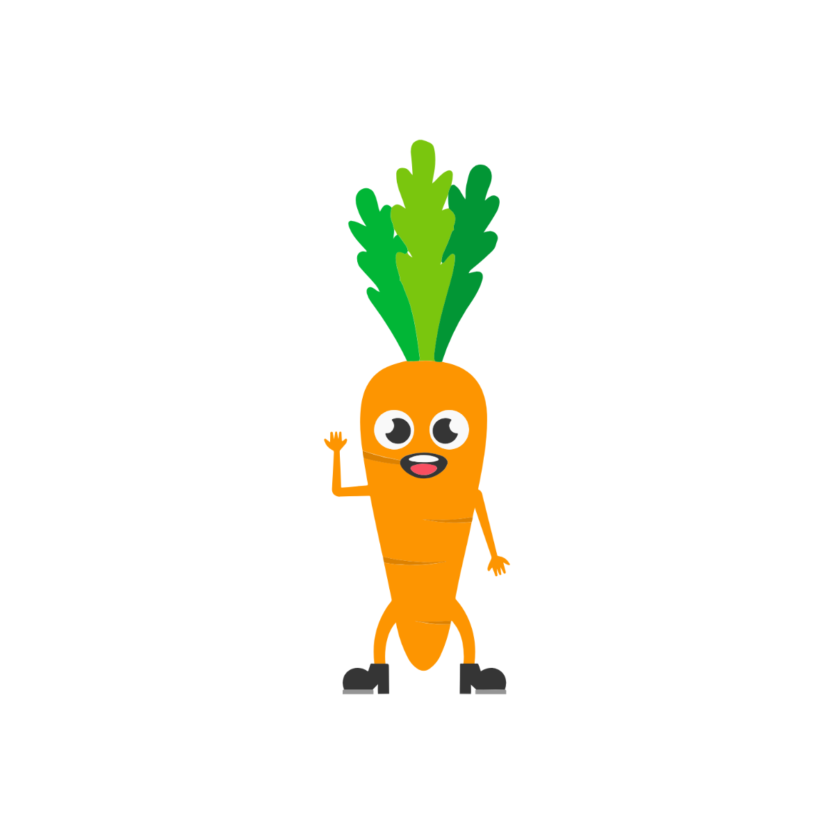 Free Cartoon Carrot Clipart Template