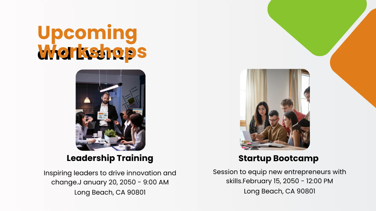 Free Entrepreneur Presentation Template to Edit Online