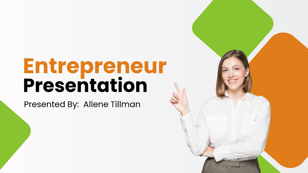 Free Entrepreneur Presentation Template