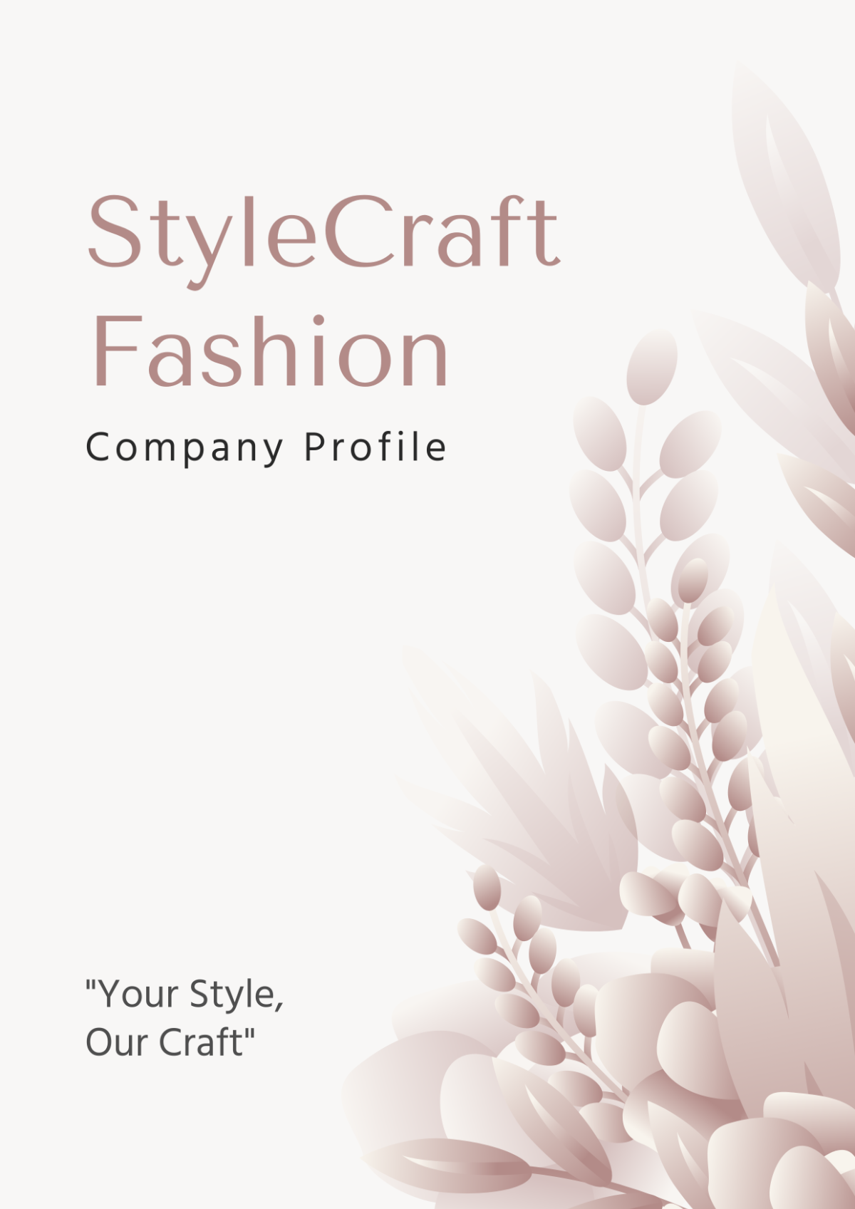 Free Company Profile Booklet Design Template