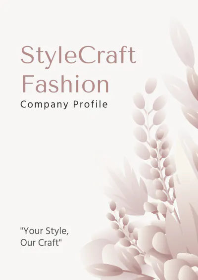 Free Company Profile Booklet Design Template to Edit Online