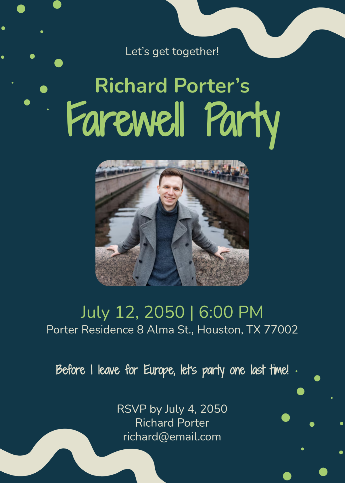 Printable Farewell Invitation Template - Edit Online & Download