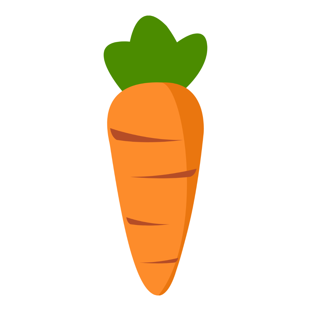 Free Simple Carrot Clipart Template