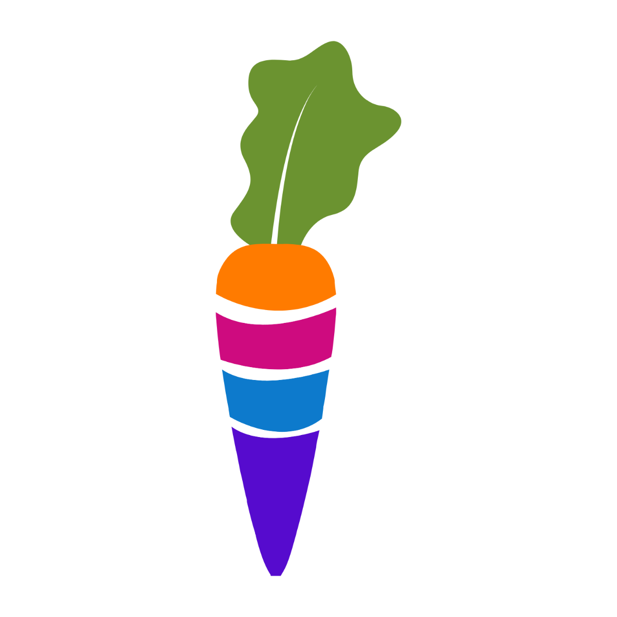 Free Colorful Carrot Clipart Template