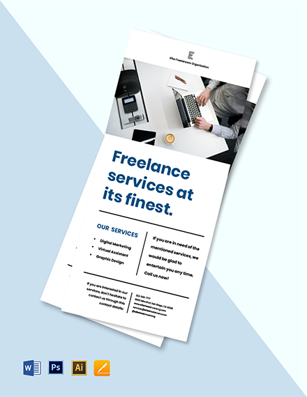 Event Promotion Rack Card Template Download in Word PDF Illustrator