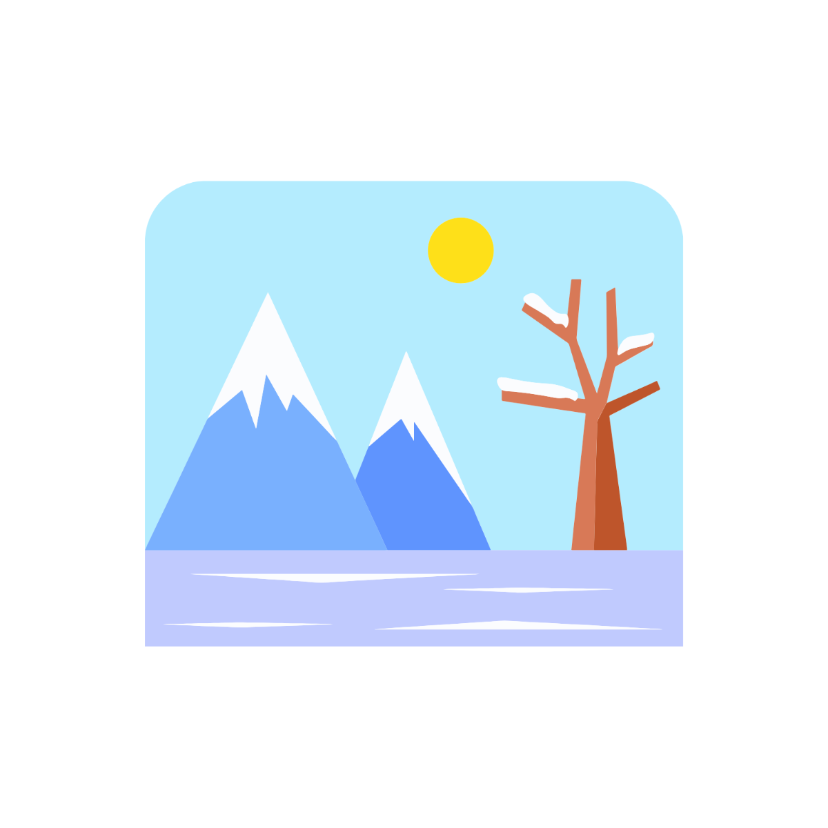 Free Frosty January Clipart Template