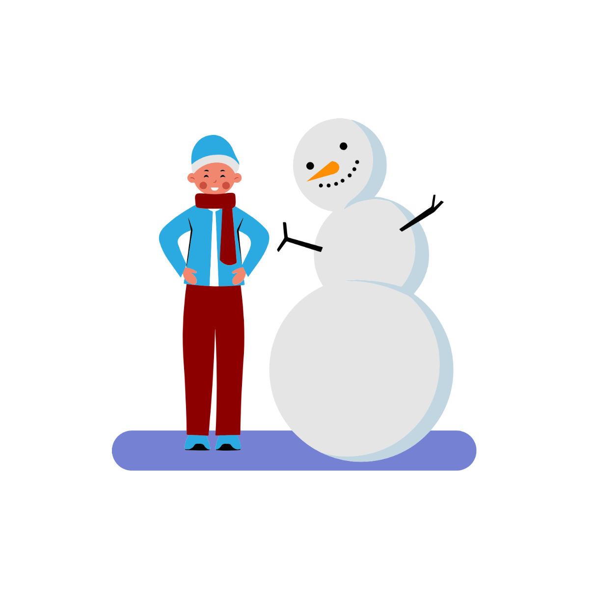 Free Happy January Clipart Template