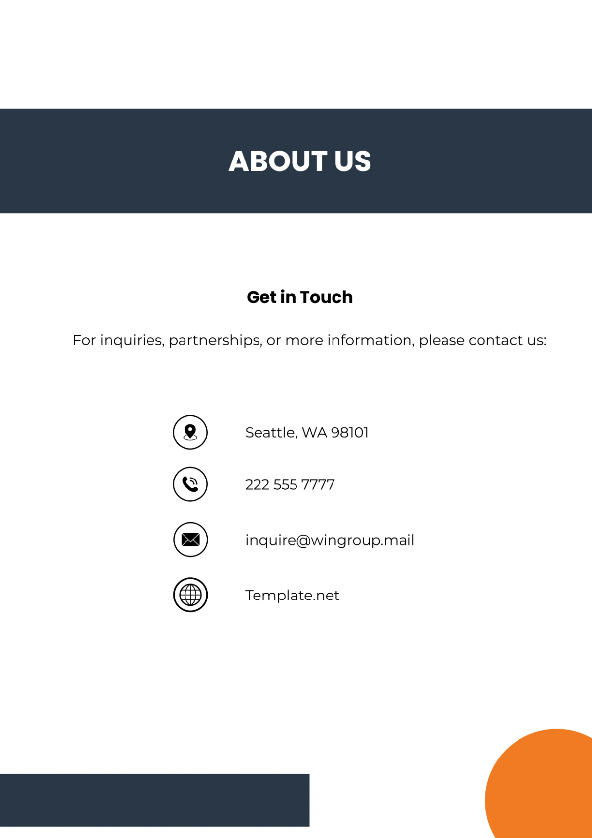 Free Short Company Profile Template to Edit Online