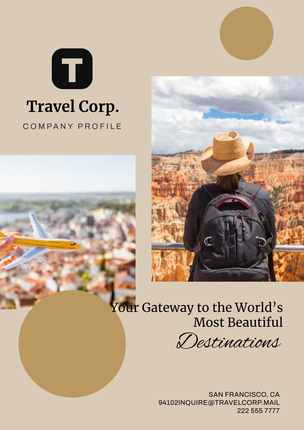 Free Travel Company Profile Template