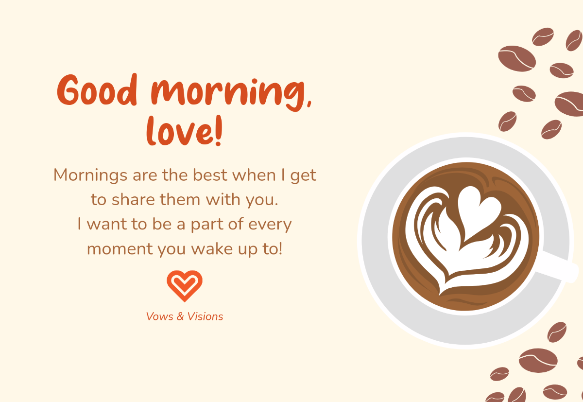 Free Love Good Morning Template