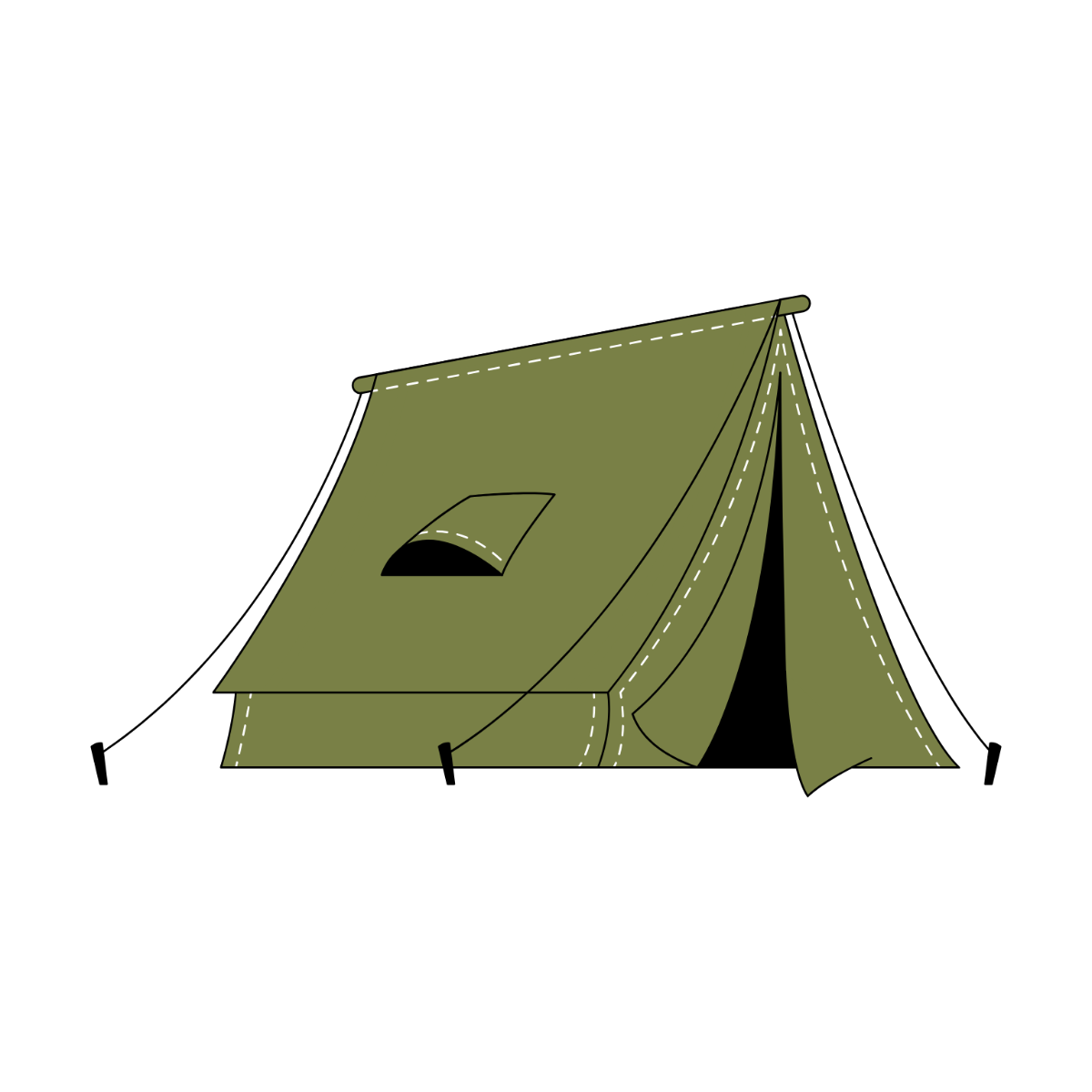 Free Tent Clipart Template