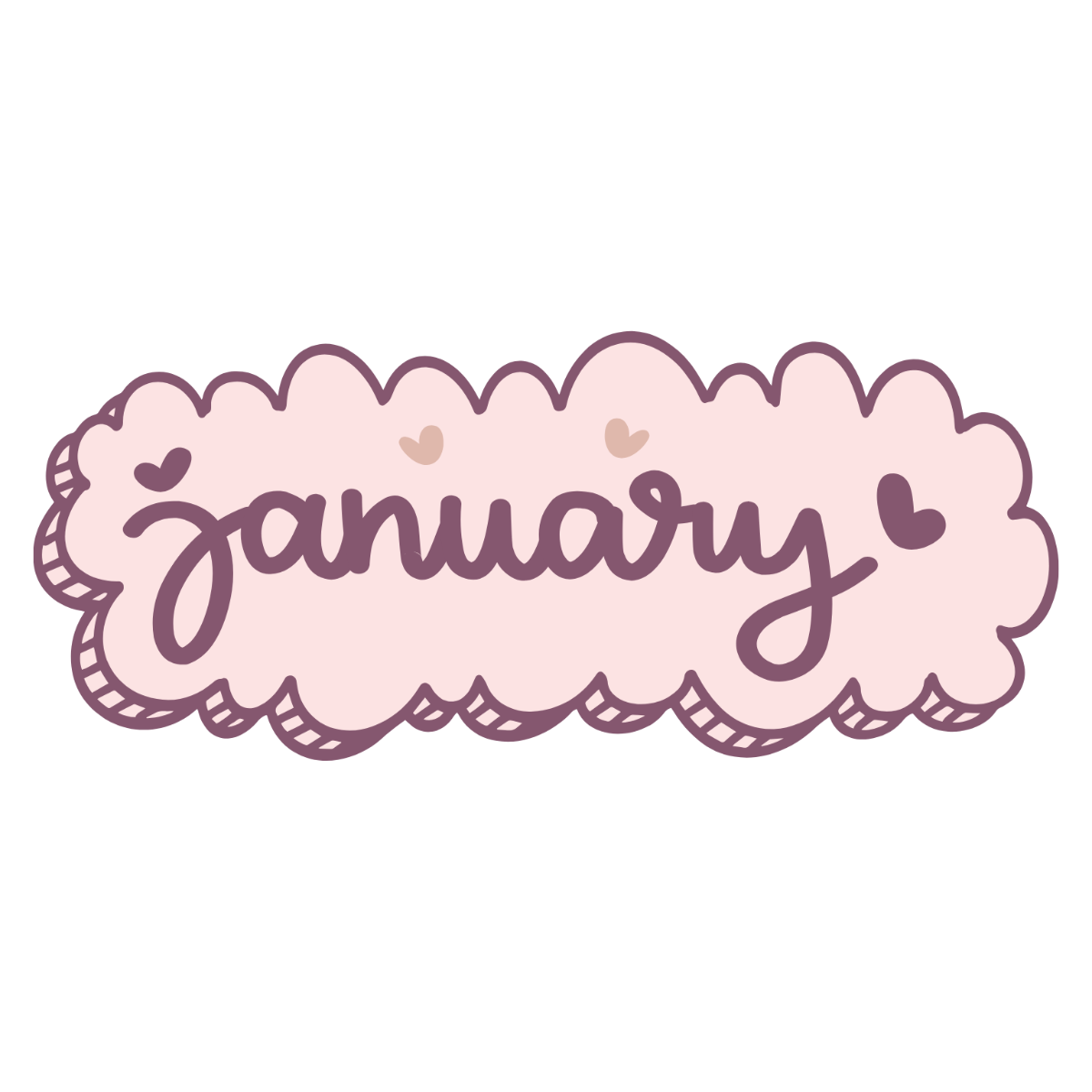 Free January Clipart Template